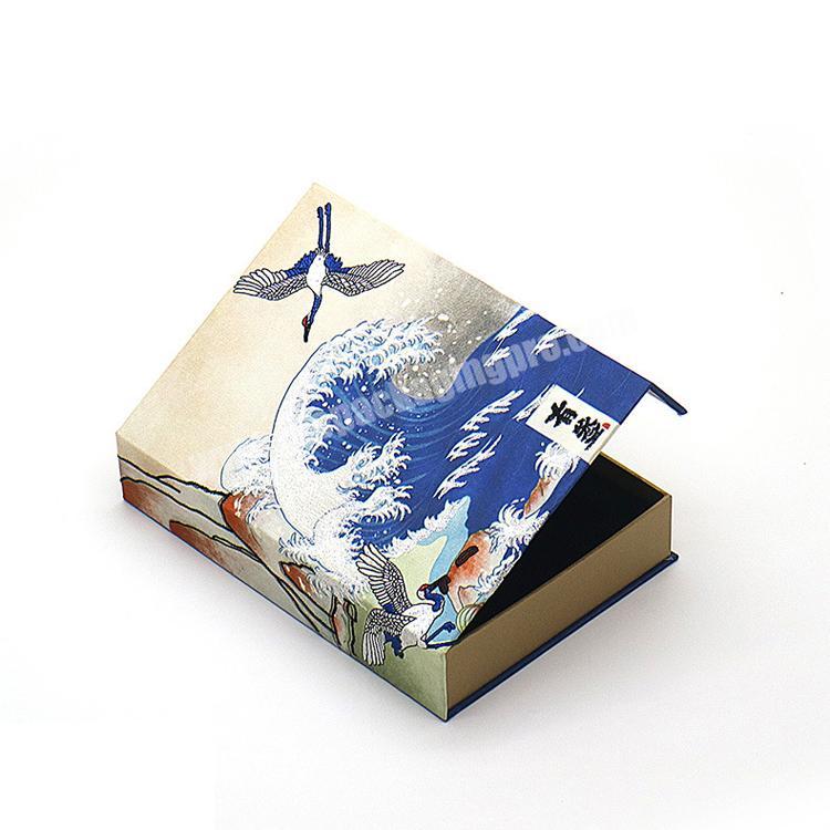 Recycle Romantic Design Rigid Paper Book Style Magnetic Perfume Bottle Packaging Box with Foam Insert
