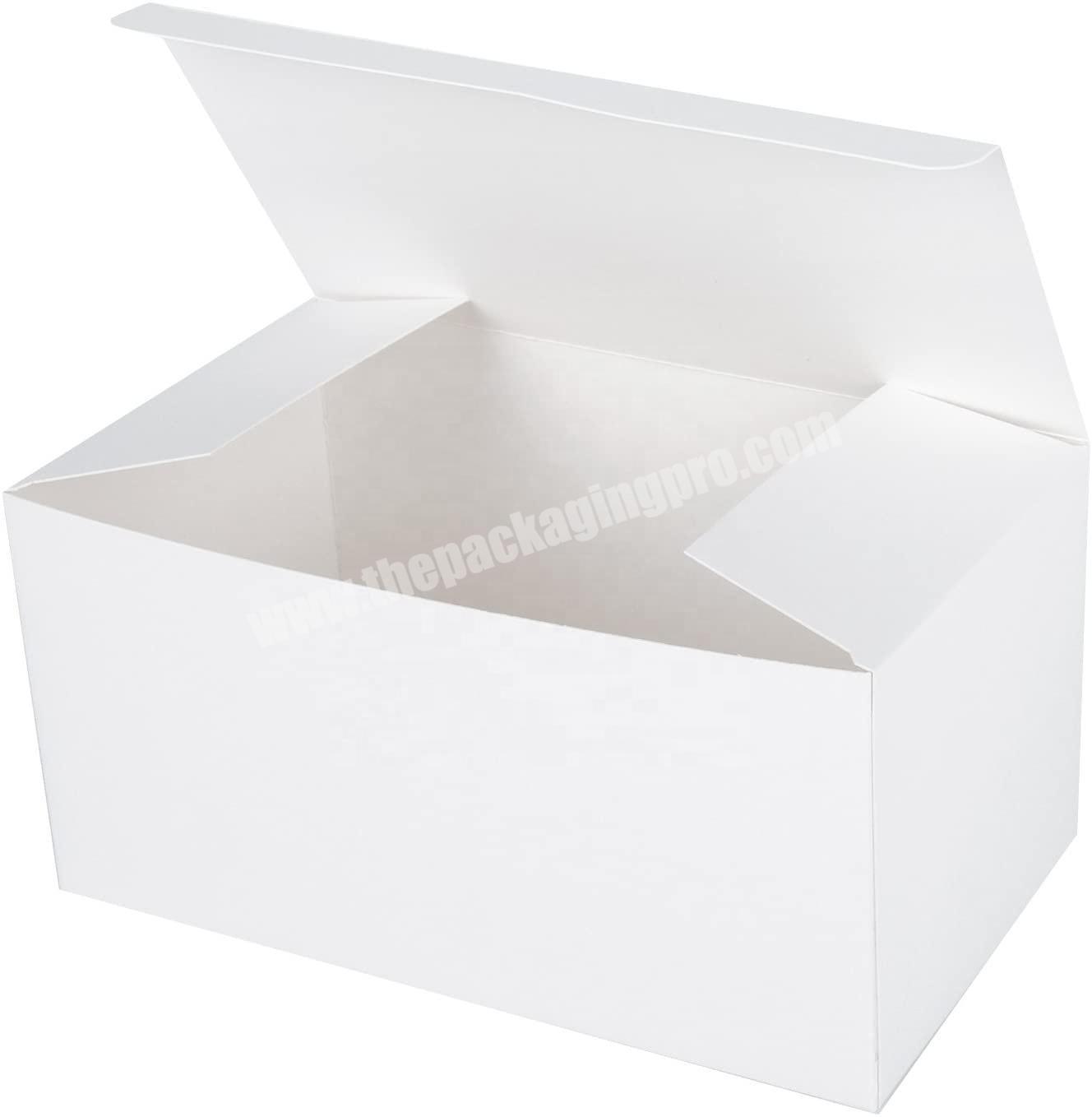Recycled Gift Boxes White Paper Box Kraft Cardboard Boxes with Lids