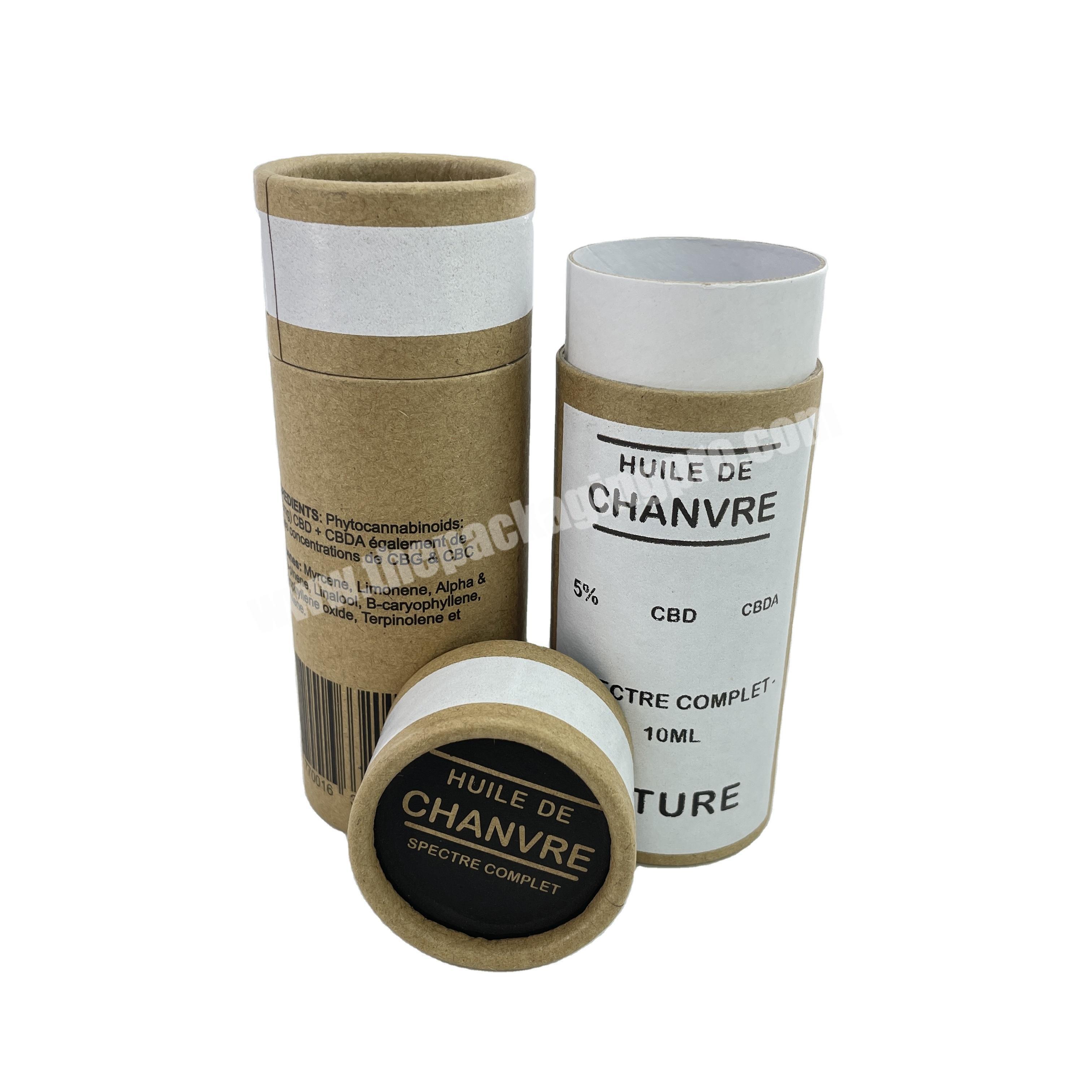 Recycled Kraft Cardboard Push Up Deodorant Stick Container Paper Tube Lip Balm Packaging