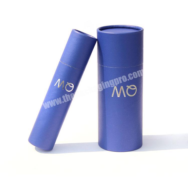Recycled lip balm tubes natural cosmetic packaging lip gloss tubes with custom packaging paper tube for cosmetic packaging