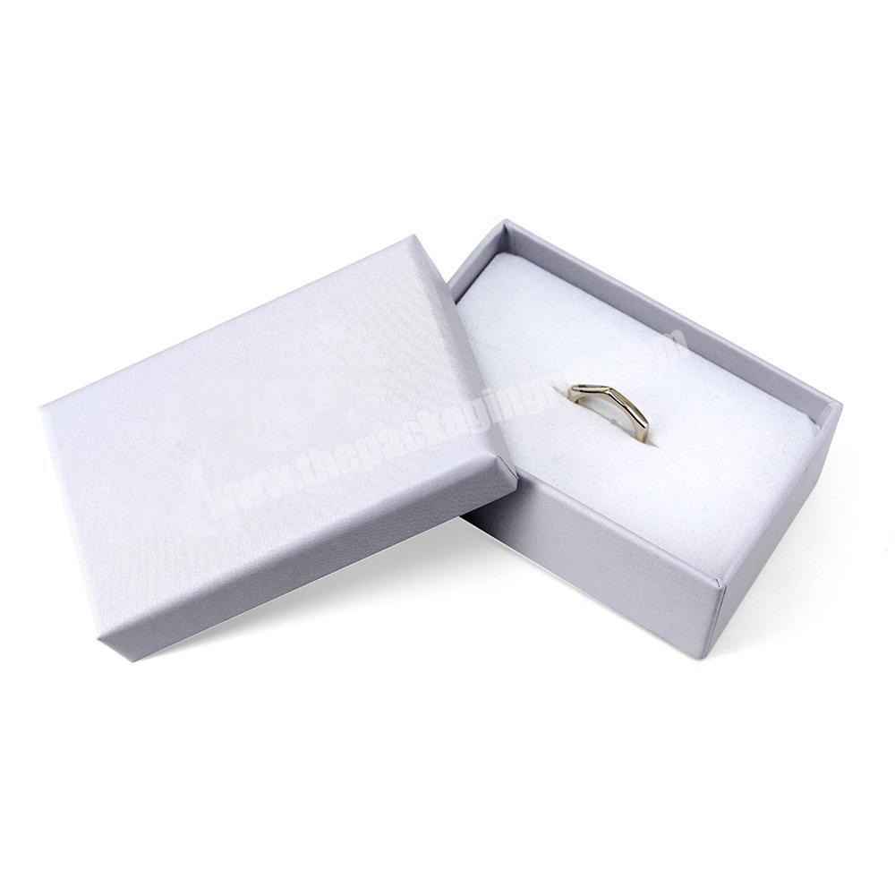 Retail stock jewelry necklace bracelet ring packaging rigid cardboard boxes printed custom LOGO