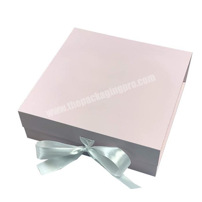 Ribbon Clothing Baby Shower Window Custom Printed Set Closure Cardboard Packaging Gift Packing Box