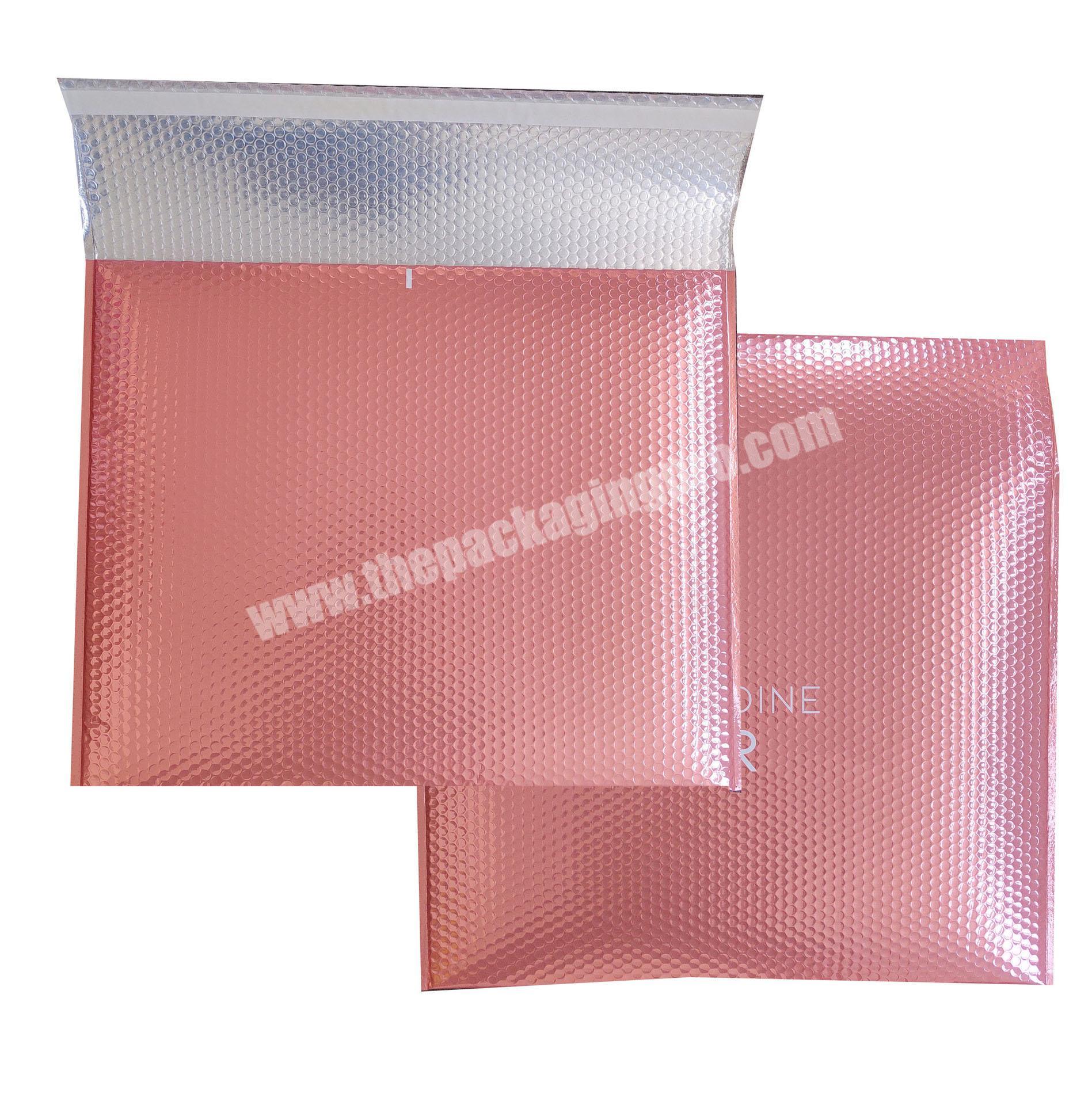 Self seal custom packing bubble mailers shipping envelope padded poly waterproof colored bubble bags