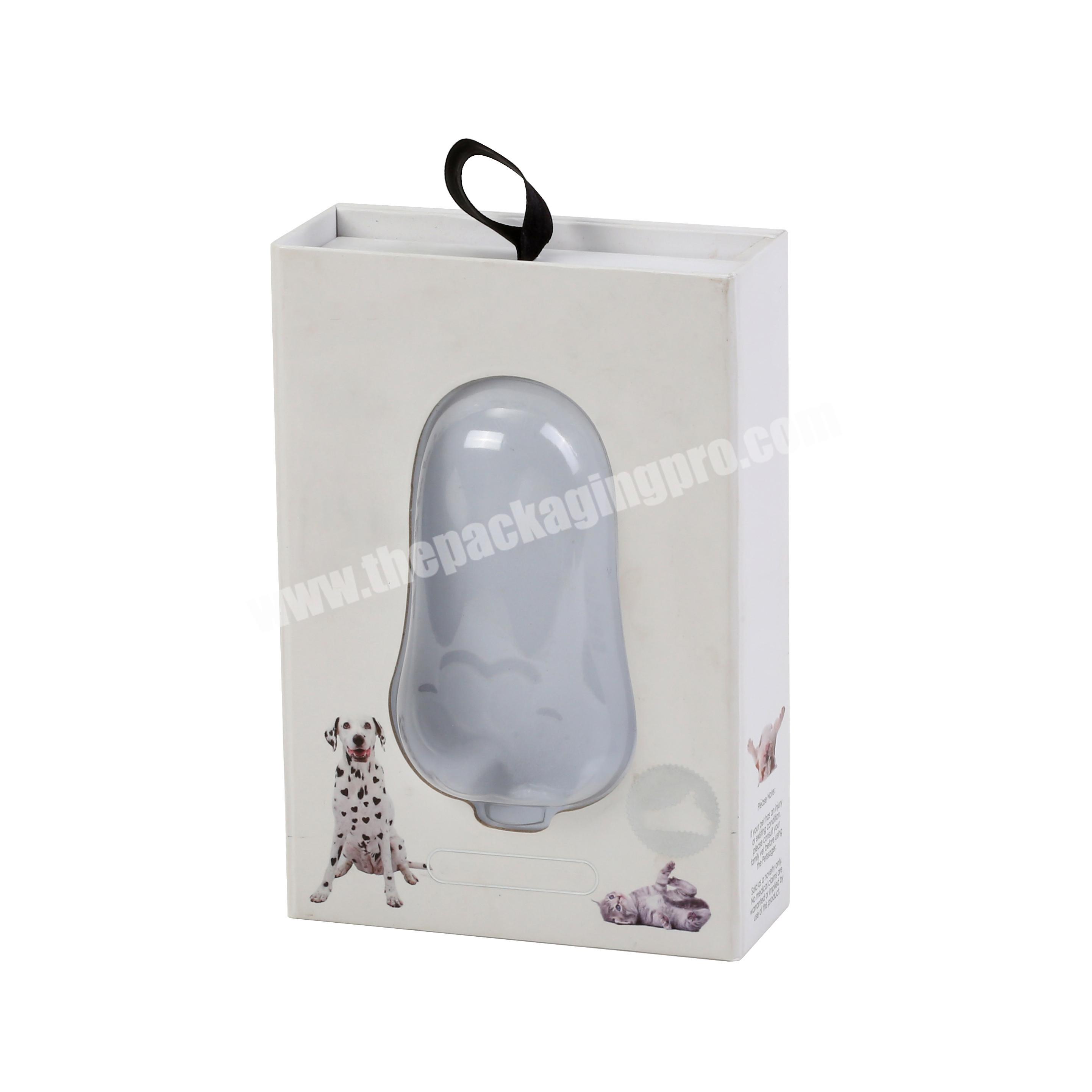 Set Up Paper Packaging Box book style box with window and vac tray inside