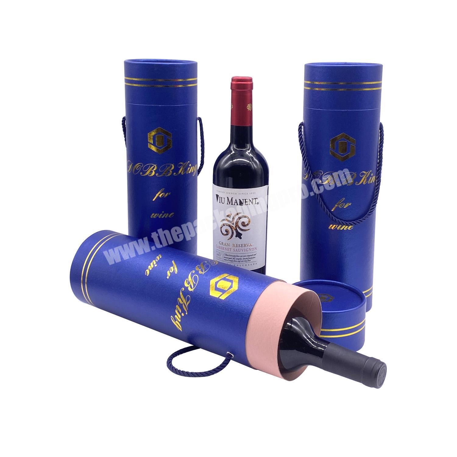 Shenzhen Blue Boite Emballage Packaging Can Mini Round Tube Box  Cheap Wine  Airtight Paper Tube