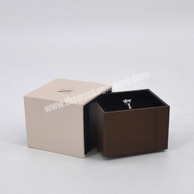 Slide out match drawer cardboard paper gift jewelry packaging box customize jewelry box customize logo jewelry packaging box