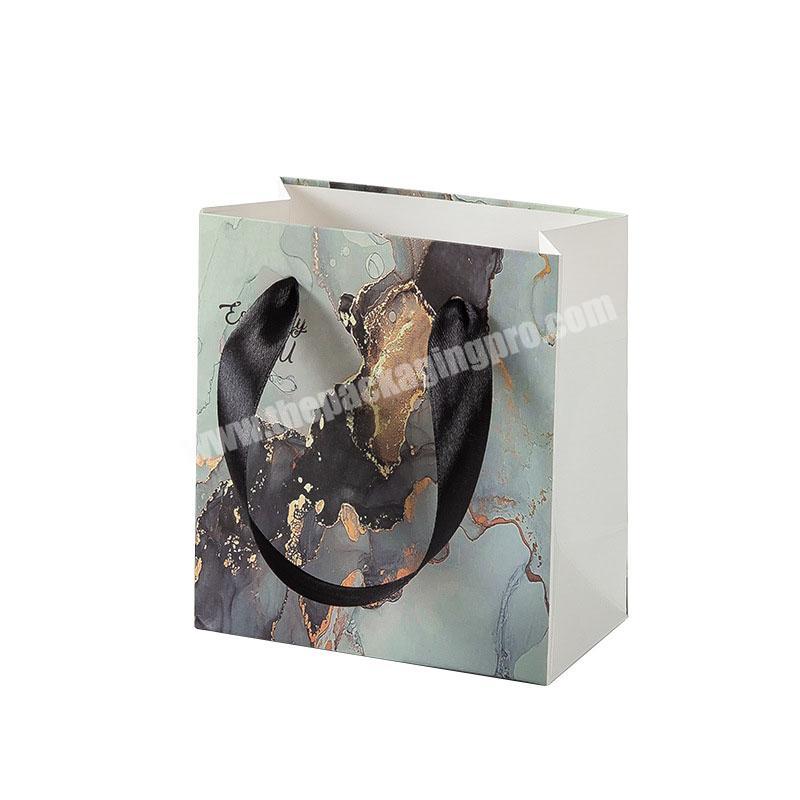 Small Size Custom Jewelry Gift Packaging Shopping Bag Jewelry Paper Bags with Logo