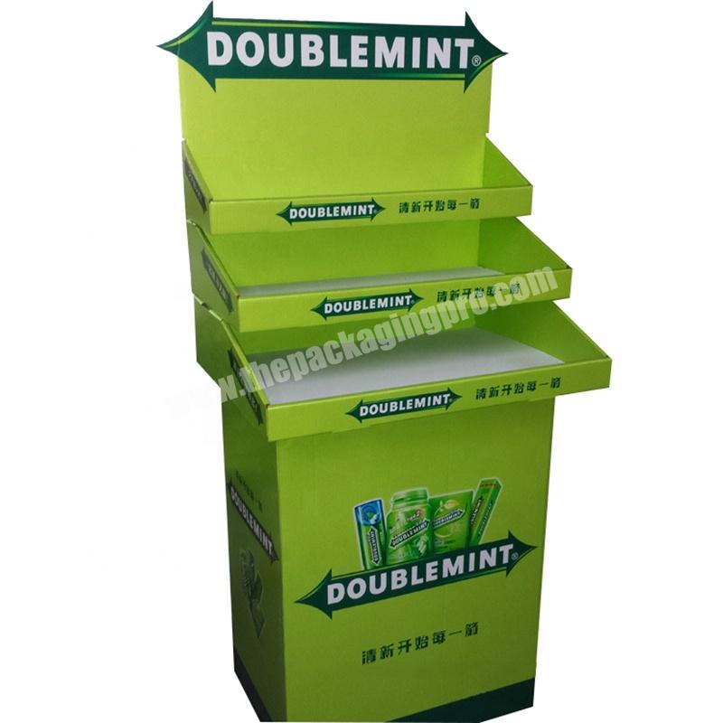 Special model cardboard pop display for chewing gum