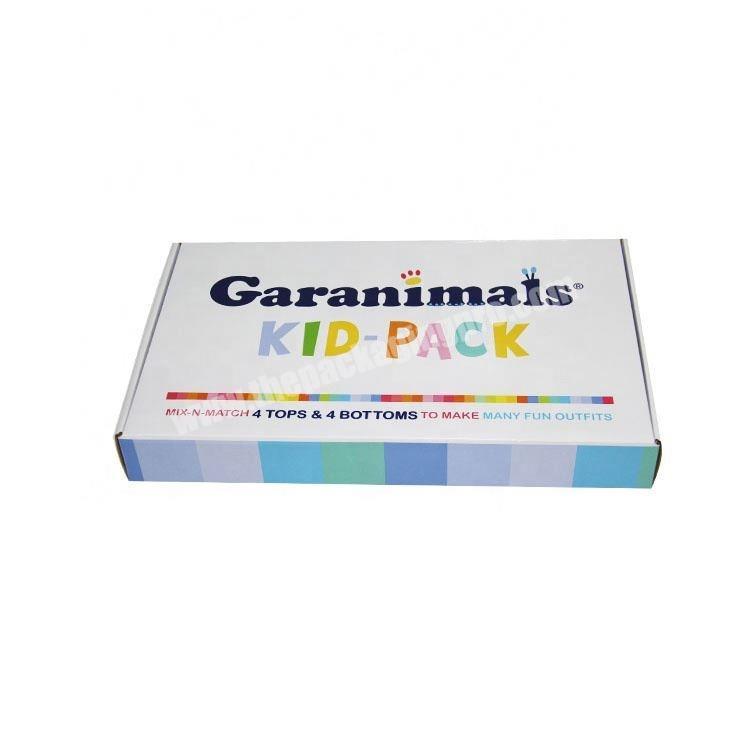 Strong Foldable Corrugated Paper Coat Grey Board Packaging Gift Garments Printed Box for Kids Toy
