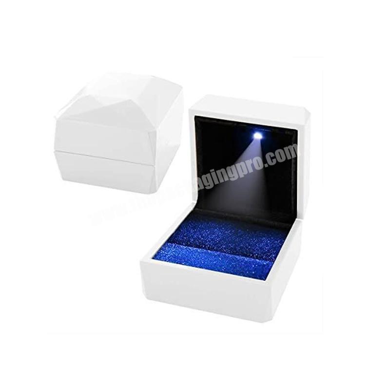 Suede Packaging Box Jewelry Velvet Glasa Small Led Later Earing Cosmetics Storage Long Customized Jewelry Box