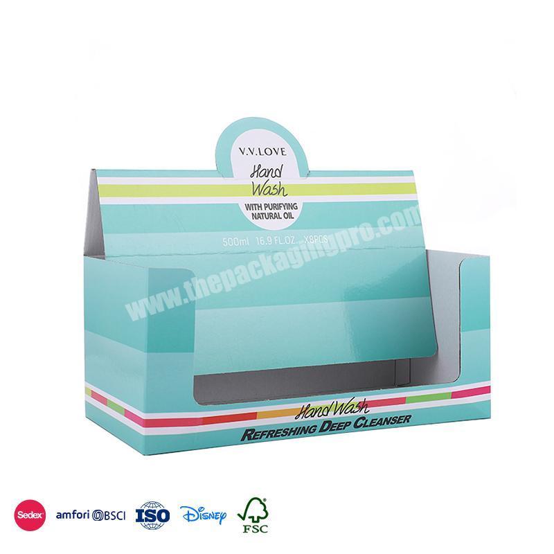 The Lowest Price Custom Small fresh light green foldable deepen design cosmetics display boxes for hand cream