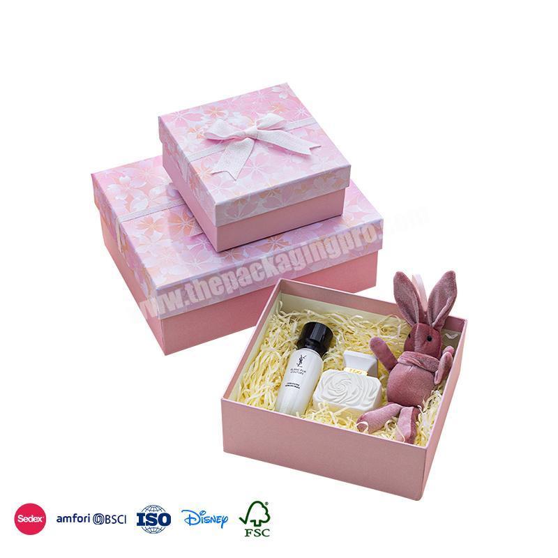 The Lowest Price Romantic color petal design with simple bow gift chocolate birthday cake photo album boxes