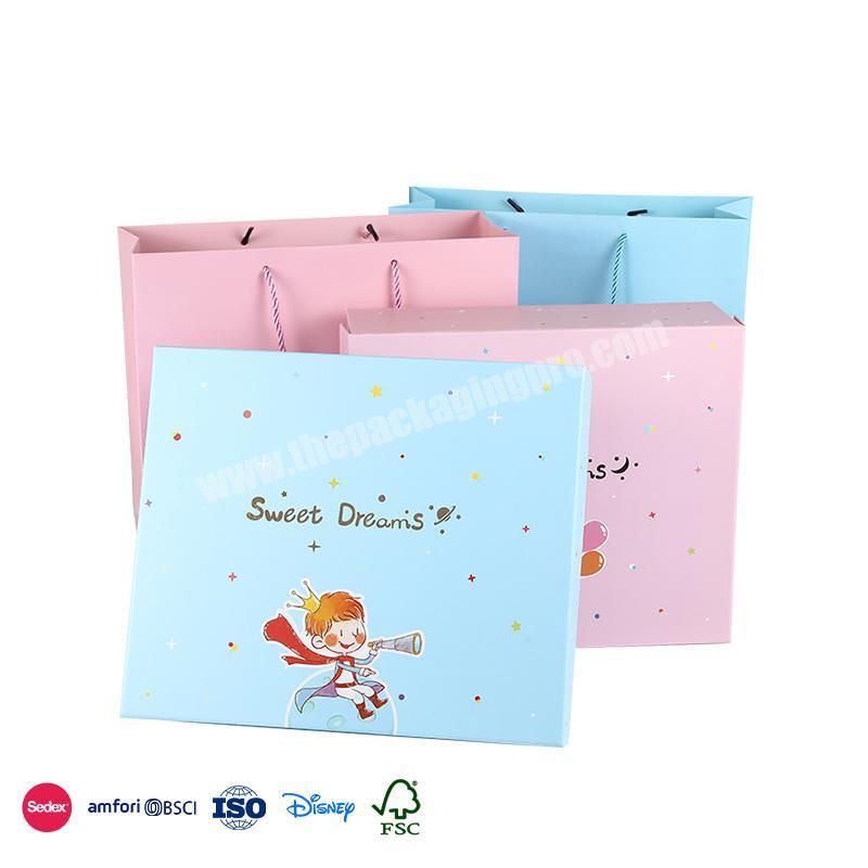 Top Selling Products Custom Cute inner layer with fairy tale elements overhead design baby welcome box