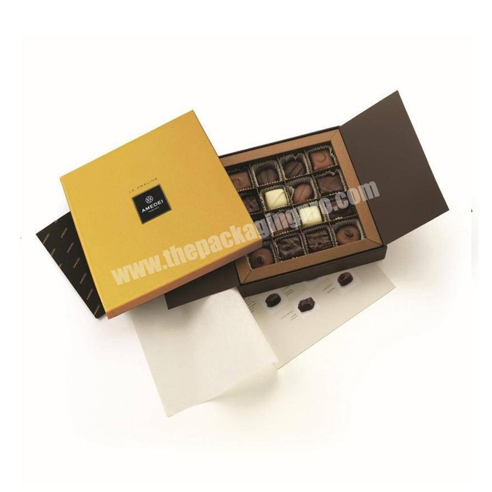 Unique Design Valentine's Day Chocolate Gift Boxes Eco Friendly Rigid Cardboard Magnetic Macaron Chocolate Packaging Box