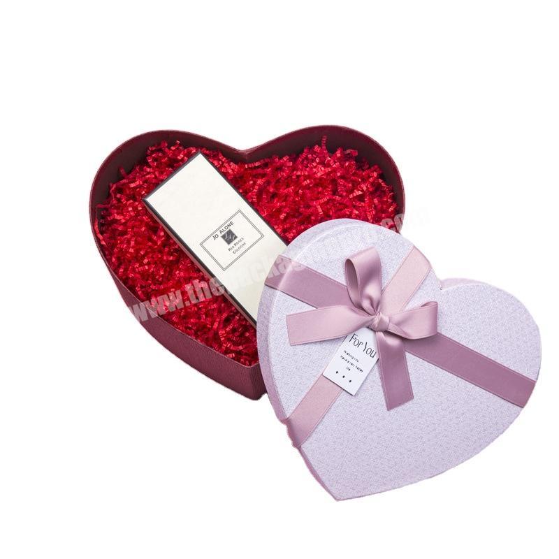 Valentine's Day Package Box Cosmetics Ring Jewelry Red Small Heart Shaped Paper Gift Box