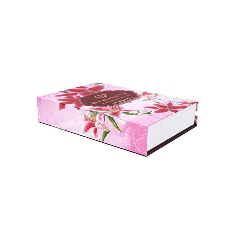 White Cardboard Custom Logo Eco Luxury Magnetic Paper Box Gift Packaging Cosmetic Product Pink Packaging Box