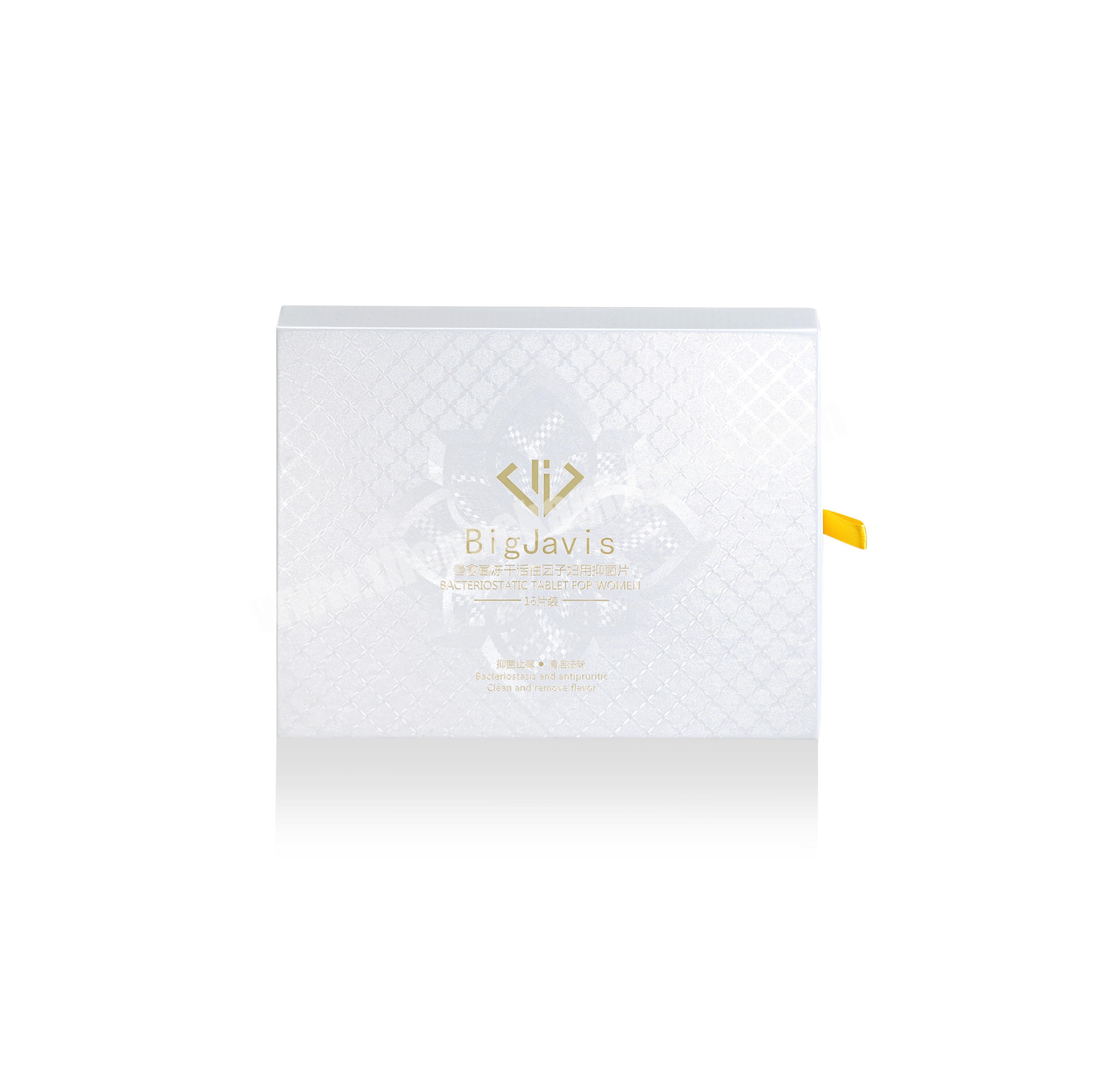 White Color Paperboard Paper Boxes Custom Logo Design Printed Paper Packaging Luxury Drawer Box in Cosmetic Beauty Industry