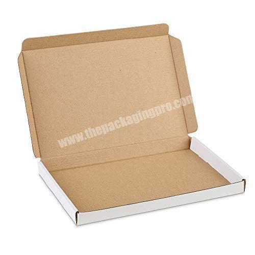 White Corrugated Fit In Letter Box Delivery Cardboard Postal Mailer Box Mailing Shipping Box