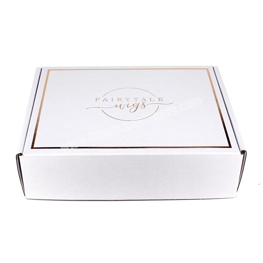 Wholesale Cardboard Custom Logo Paper Box for Shoes flower wig packaging box with Logo Printing subscription box