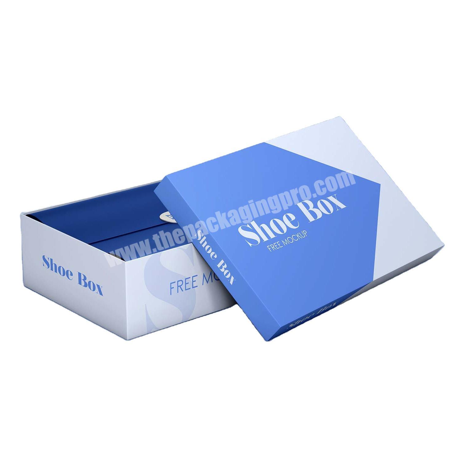 Wholesale Clear Eco Friendly Shoes Storage Box Cardboard Luxury With Custom Logo White Packaging Children Boxes