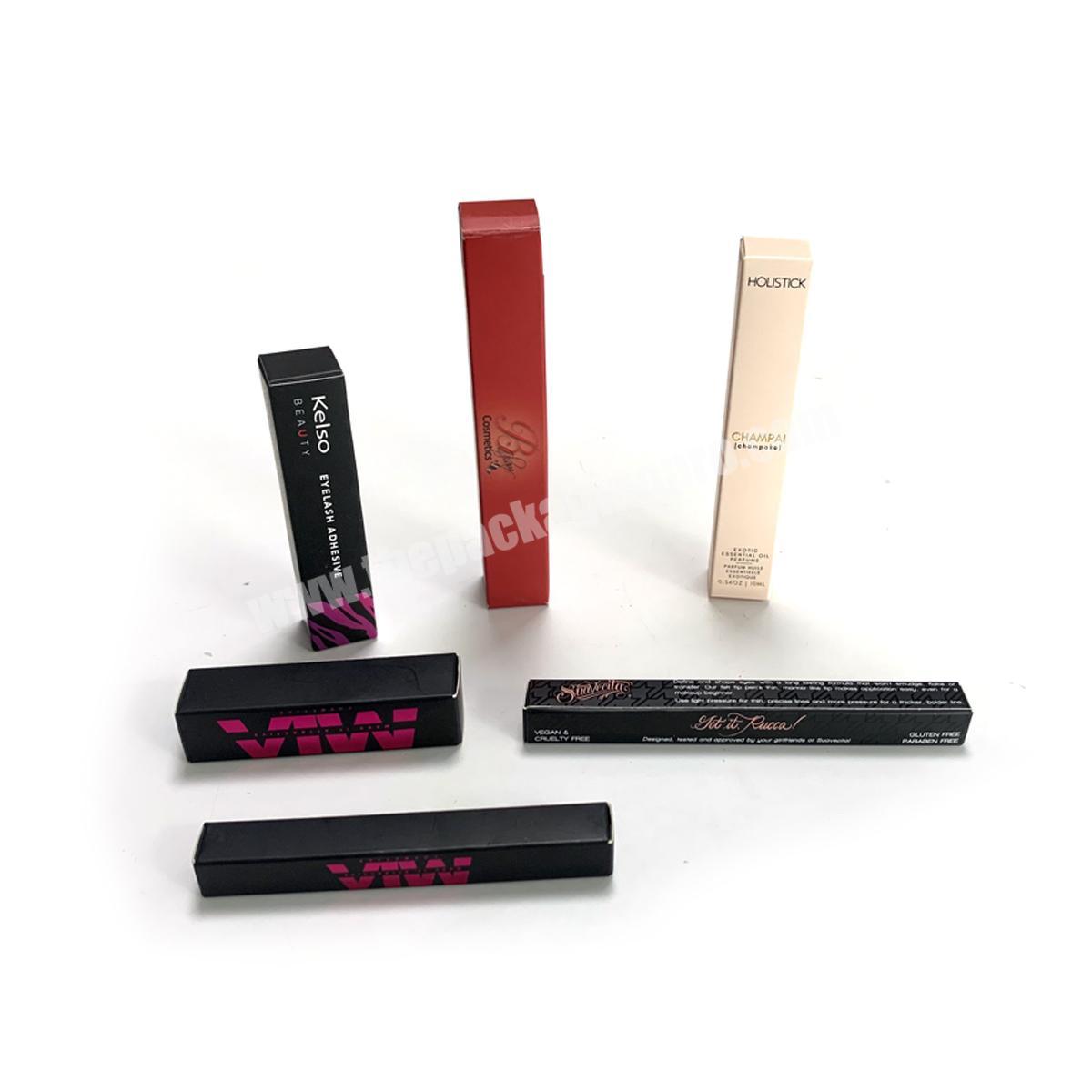 Wholesale Cosmetic Packaging Custom Printing Glossy Lipsticks Package Paper Box Lip Balm Box