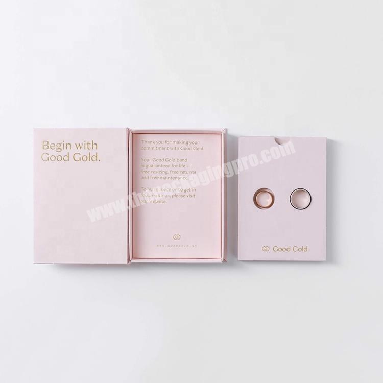 Wholesale Custom Gift Jewelry Box ring earrings pendant necklace bracelet storage carton luxury jewelry storage box with logo