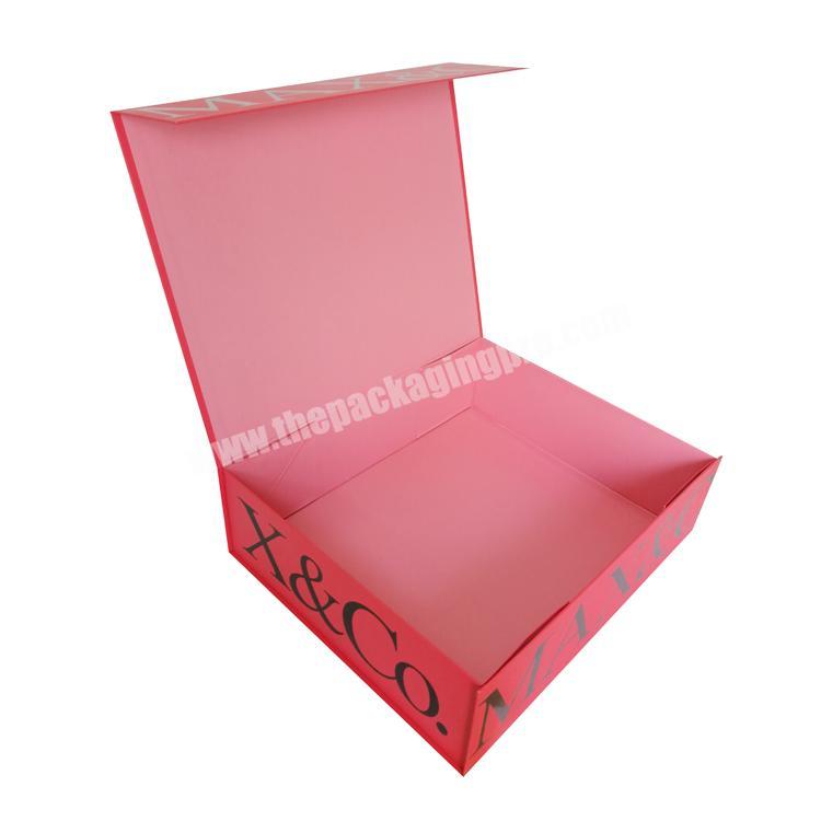 Wholesale Custom Logo Luxury Red wig Paper Cardboard box with foam insert packaging Gift box