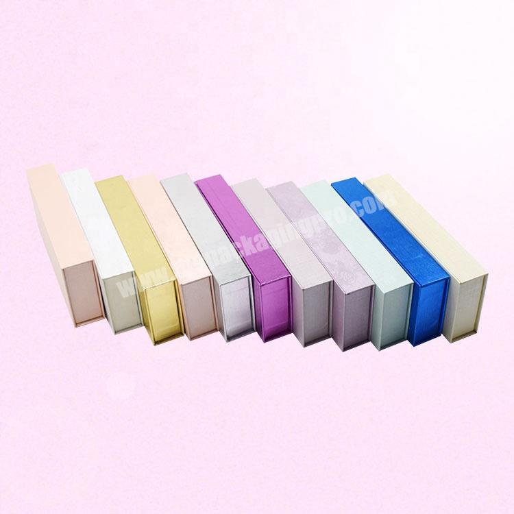 personalize Wholesale Custom Logo Press on Nails Pink Purple Boxes Luxury Gold Foil Stamping CMYK Pantone Printing Nail Packaging Paper Box