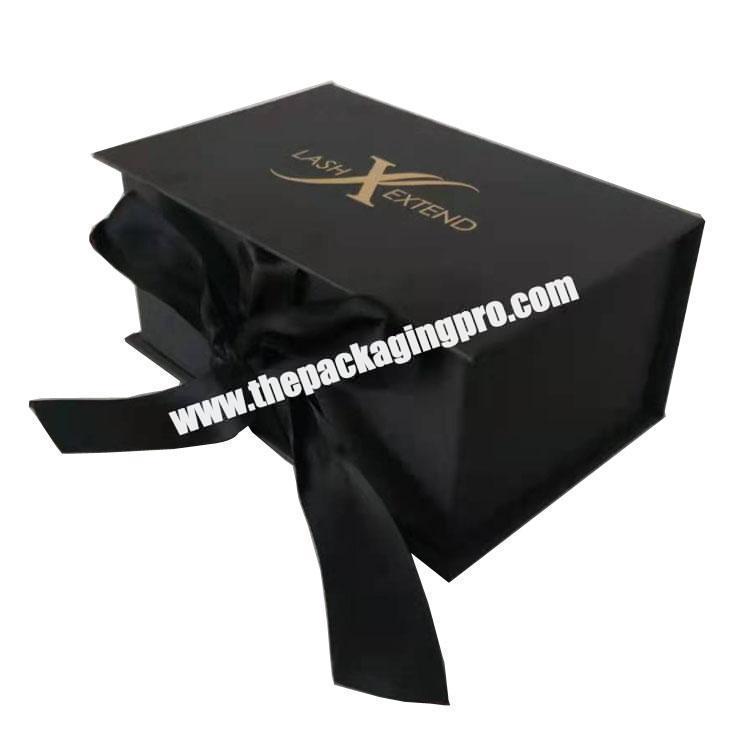 Wholesale luxury Shredded Paper Filler Black gift boxes flip top Groomsmen boxes with magnetic catch