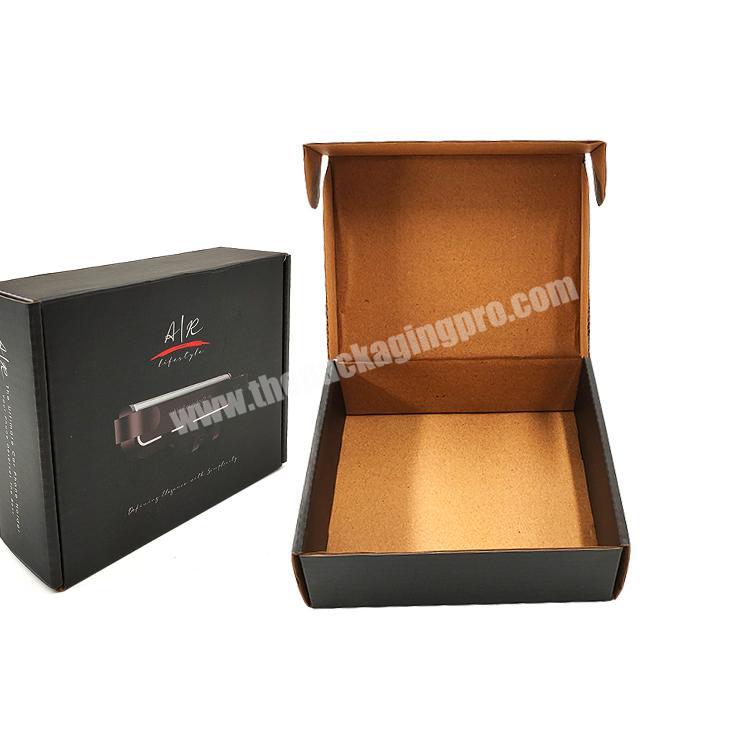 Wholesale Custom Printing Black Large Packaging Box Colorful Luxury Cardboard Manufacture