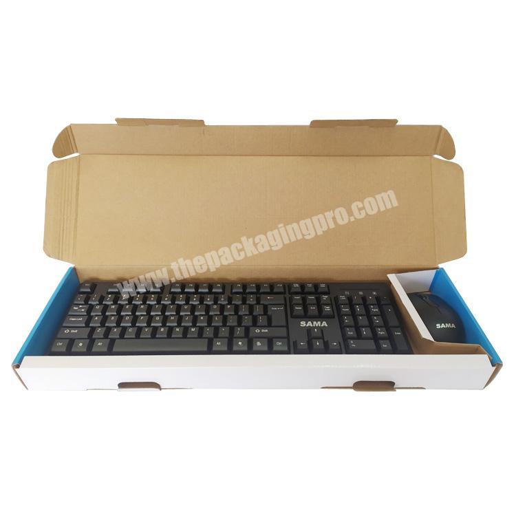 Wholesale High Quality Custom Printed Corrugated Cardboard Packaging Mailer Box For Keyboard