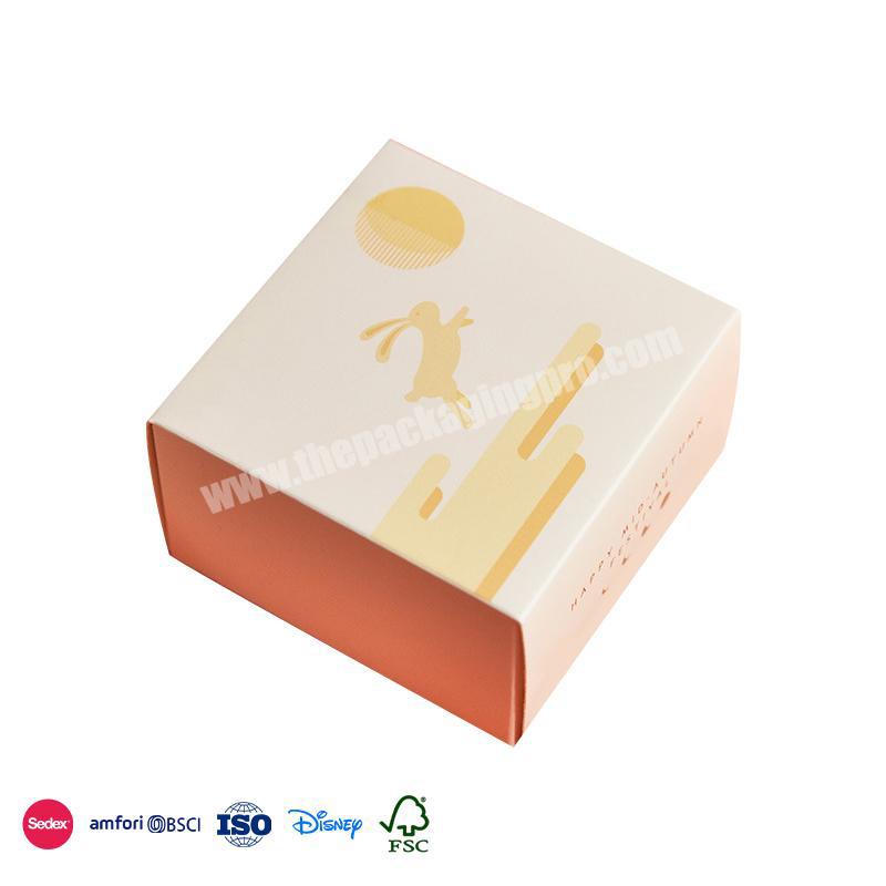 Wholesale High Quality Degradable material with separate box standard square cake box in beige color