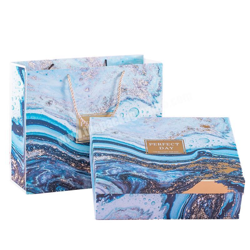 Wholesale Marble Shoe Box  Custom Luxury Gift Birthday Gift Box Small Paper Box With Customized Logo