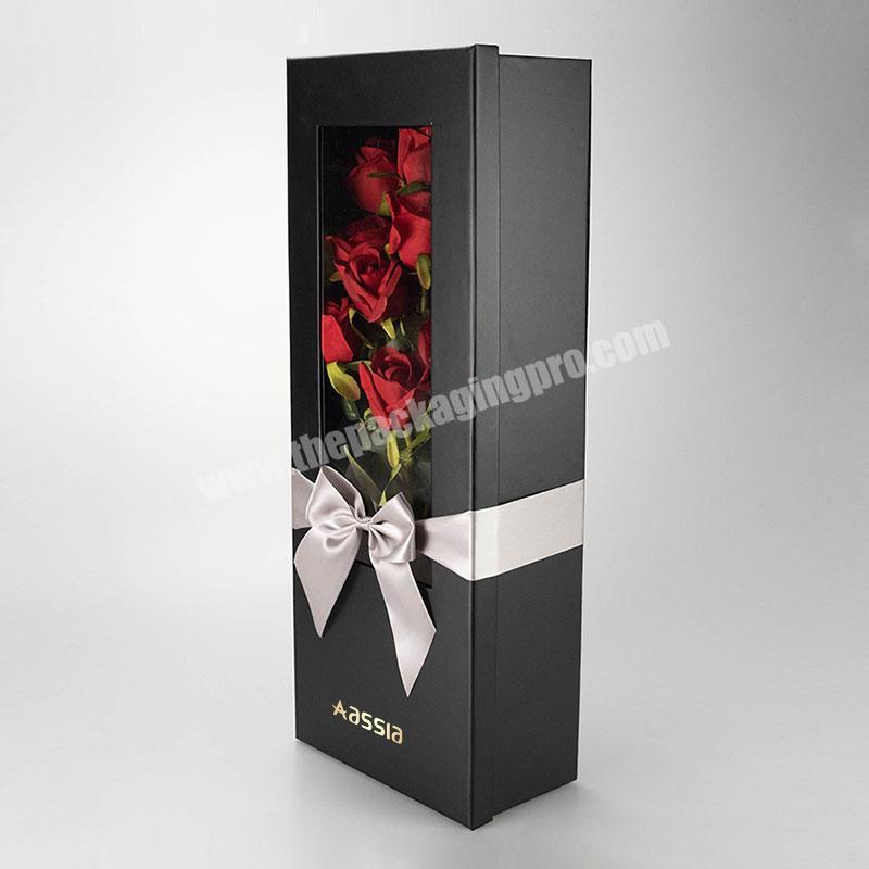Wholesale Mother Day Gift Pretty Carnation Flower Boxes For Lover Handmade Valentine Artificial Flower Bouquet factory