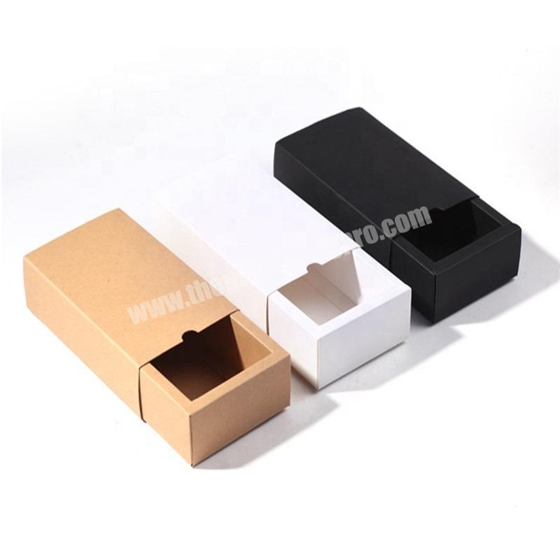 Wholesale OEM Package Custom Printing Soft Cardboard Kraft Caja De Papel Paper Soap Packaging Box Sliding Drawer Craft Paper Box