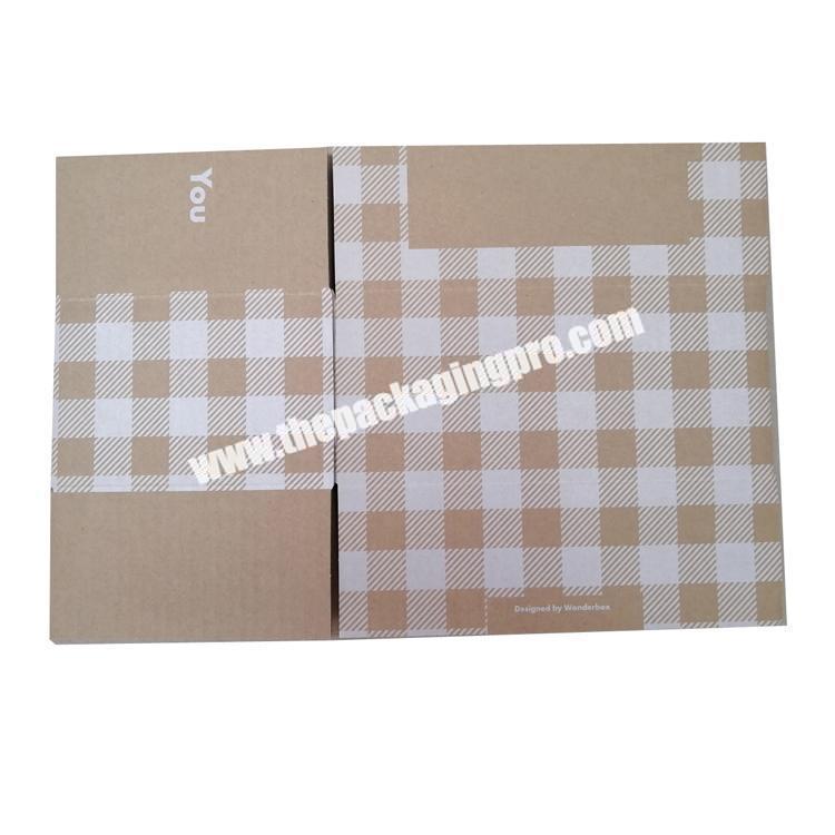 Folding Three Tier Ordinary 145mm85mm105mm Paper Corrugated Cardboard Box Shipping Packaging Box Carton