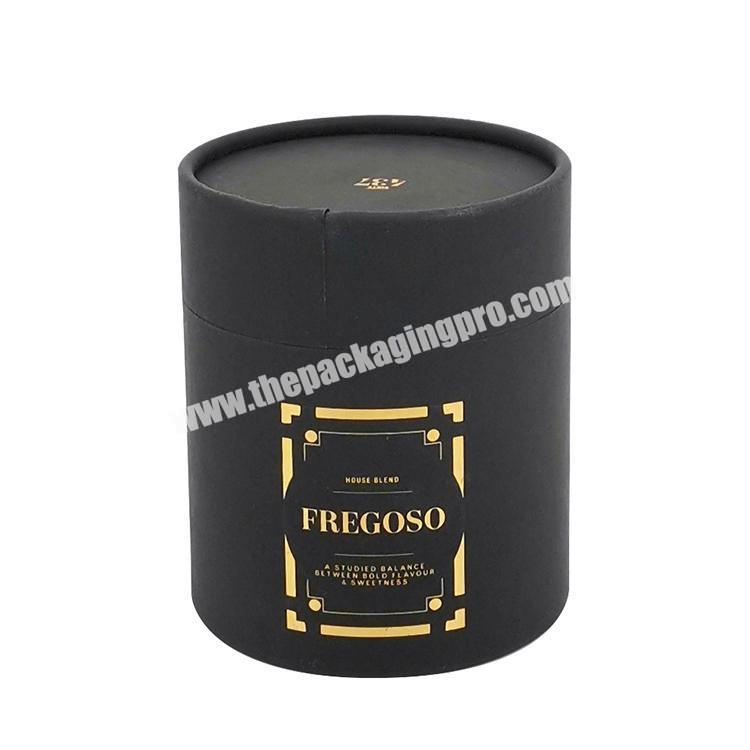 Wholesale Paper Perfume Packaging Tubes Custom Printed Perfume Tube  Black Perfume Tube Box with Screw Top