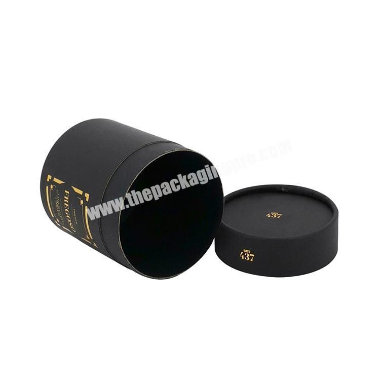 Wholesale Paper Perfume Packaging Tubes Custom Printed Perfume Tube  Black Perfume Tube Box with Screw Top manufacturer