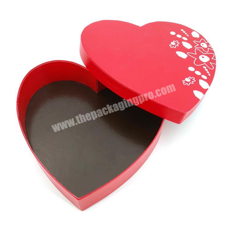 Wholesale Rose Packaging Box Manufacturer Chocolate Assorted Box Decorative Heart Shaped Valentine Box