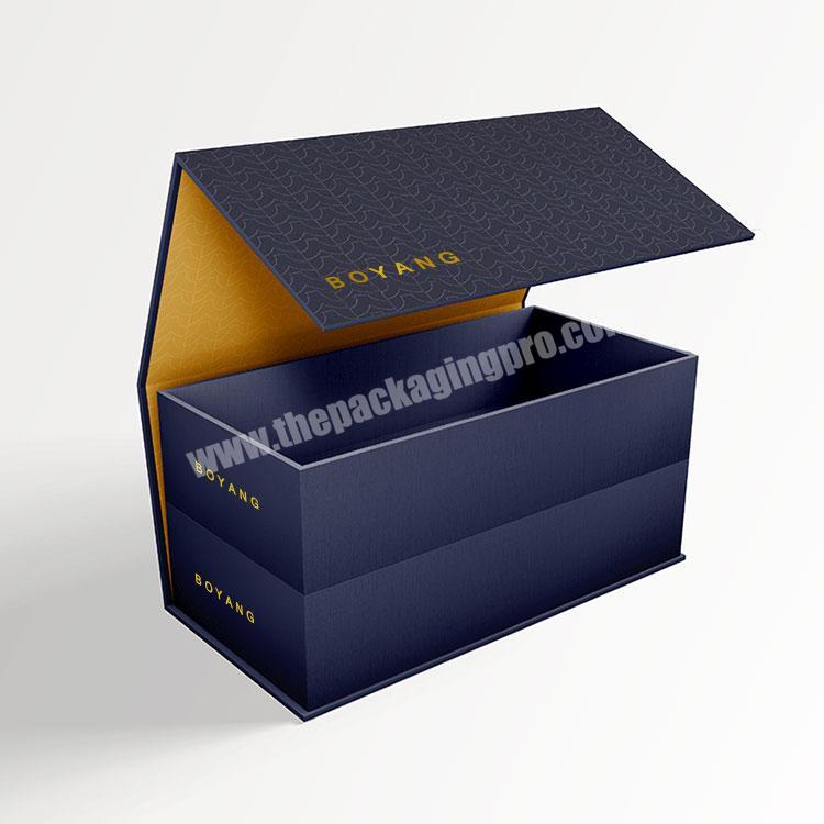 Wholesale Suppliers Collapsible Paper Cardboard Foldable Magnetic Closure Logo Custom Gift Box