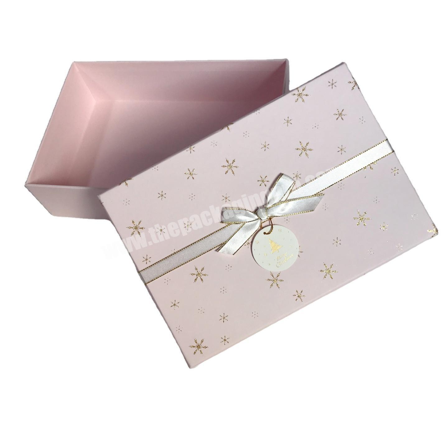 Wholesale Unique Custom Logo Cardboard Package Gift Box Luxury Paper Box Christmas Box
