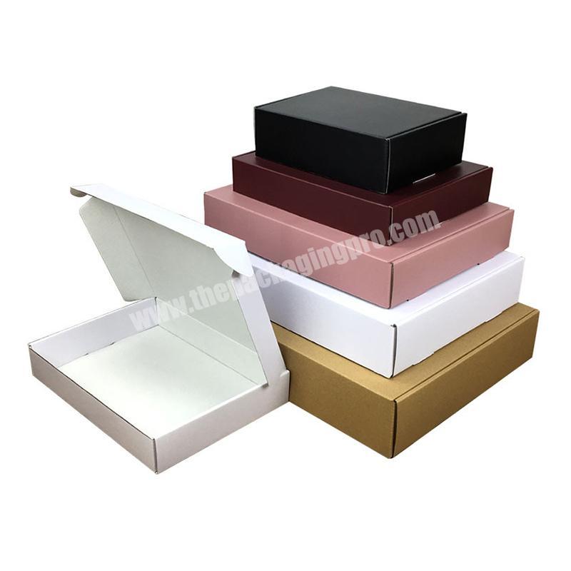 Wholesale Variety Attractive Premium Corrugated Underwear Clothing Packaging Paper Shipping Box With Lid
