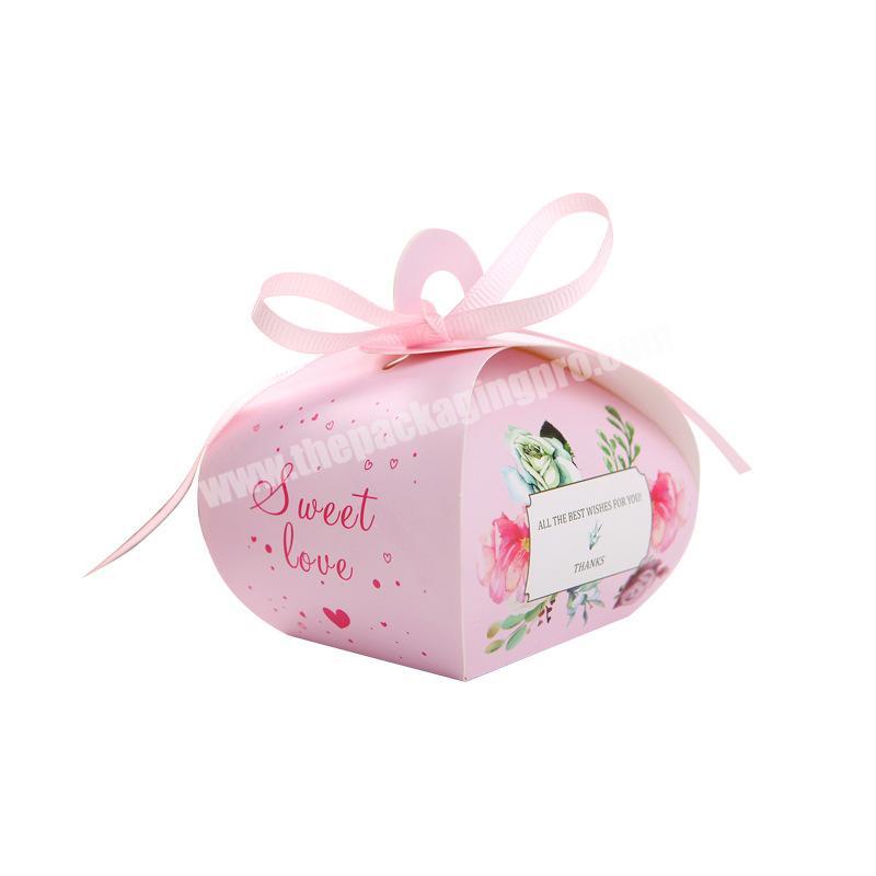 Wholesale Wedding Favors Creative Small Gift Box Custom Candy Box Pillow Candy Box