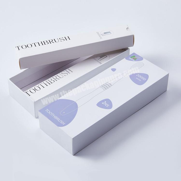 Wholesale caja de embalaje white electric toothbrush box packaging custom logo