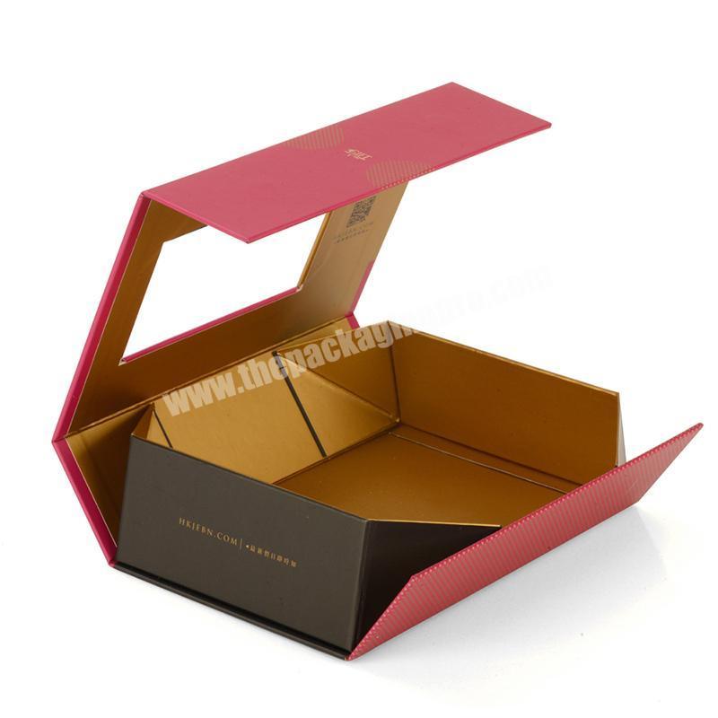 Wholesale carton folding shipping paper packaging folding packaging gift box custom logo with window