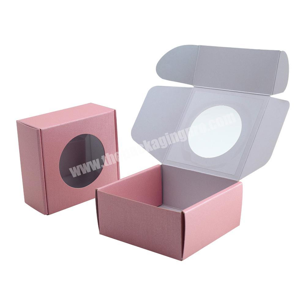 Wholesale custom biodegradable kraft paper packaging small drawer soap box with window wholesaler