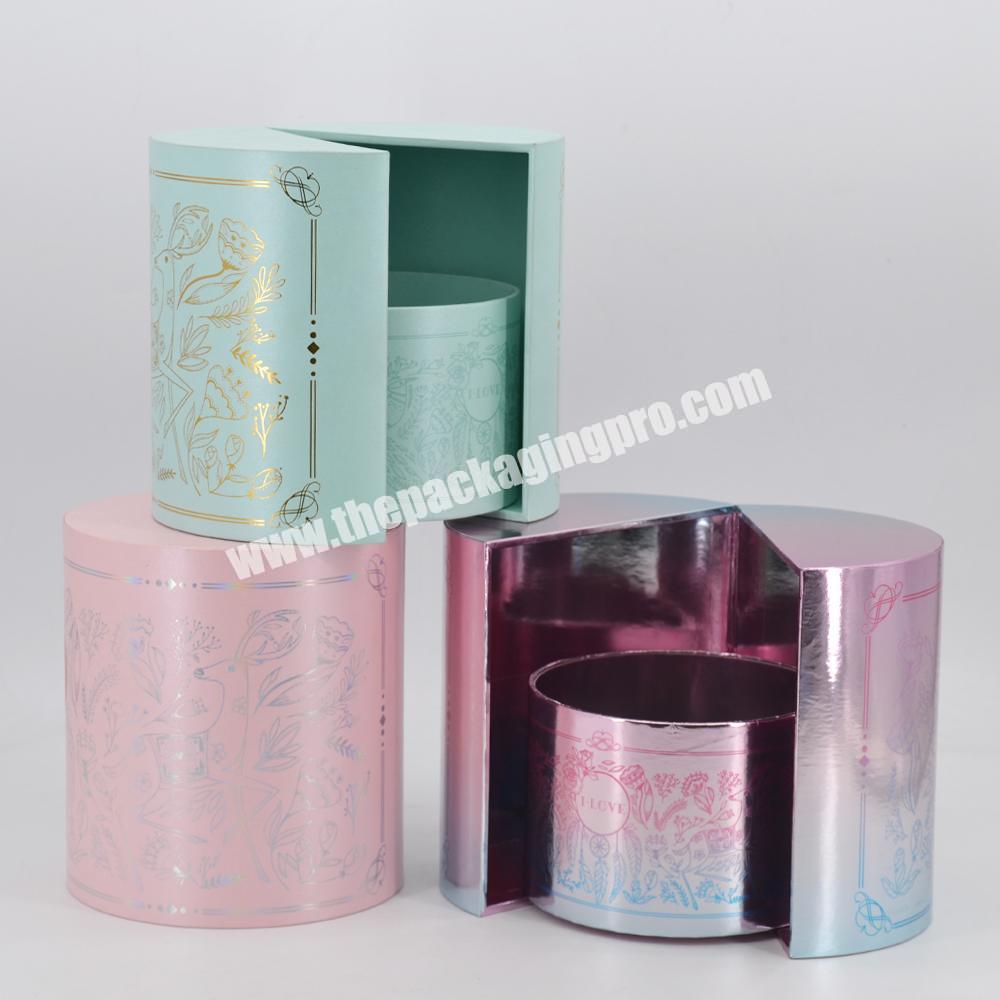 Wholesale custom cosmetic gift packaging small white perfuime gift box with ribbon luxury gift boxes with ribbon handle