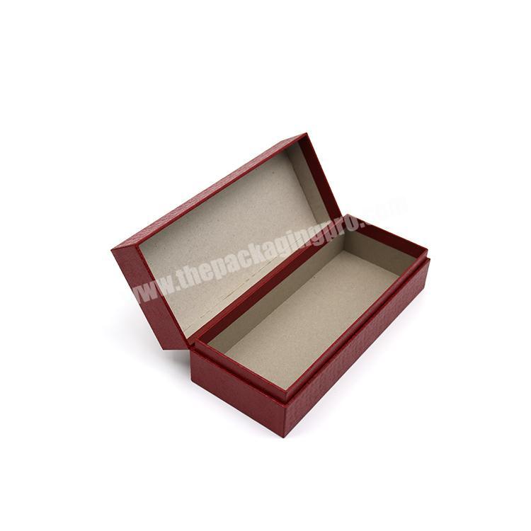 Wholesale custom durable flip top luxury rigid flap packaging box for single gift jewelry sunglasses