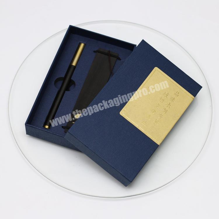 Wholesale custom printing luxury paper grayboard packaging empty gift pen boxes