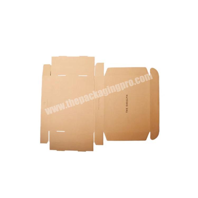 custom Wholesale custom standard size brown color mailer box 
